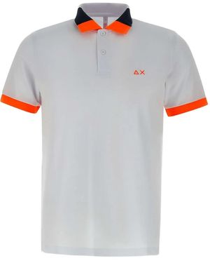 Sun 68 Colour-Block Polo Shirt - Grey