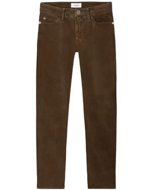 Cambio Piper Cropped Jeans - Brown