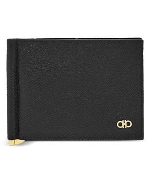 Ferragamo Gancini Bi-Fold-Kartenhalter - Schwarz