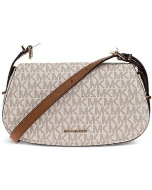 MICHAEL Michael Kors Small Lydia Monogram Cross-Body Bag - Grey