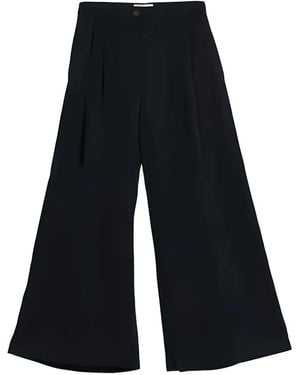 GANT Pleated Palazzo Trousers - Blue