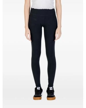 Converse Leggins Con Logo Estampado - Azul