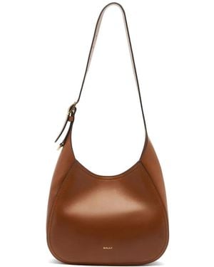 Bally Althea Leather Shoulder Bag - Brown