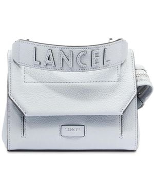 Lancel Mini Leather Cross Bag - Gray