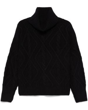 Eric Bompard Cable-Knit Jumper - Black