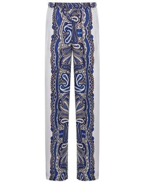 P.A.R.O.S.H. Hose mit Paisleymuster - Blau