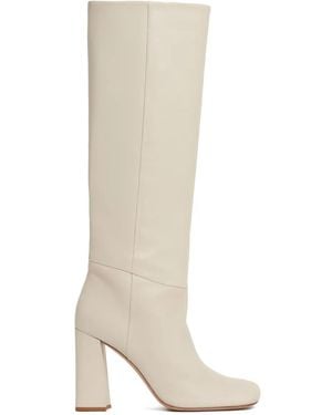 Fabiana Filippi Block-Heel Leather Boots - White