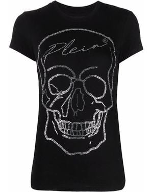 Philipp Plein Skull-Detail Short-Sleeved T-Shirt - Black