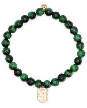 Sydney Evan 14K Diamond Charm Bracelet - Green