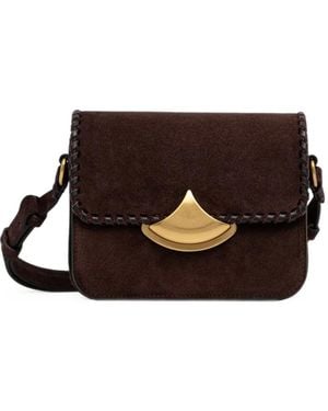 Sessun Diviluz Mimo Leather Crossbody Bag - Black