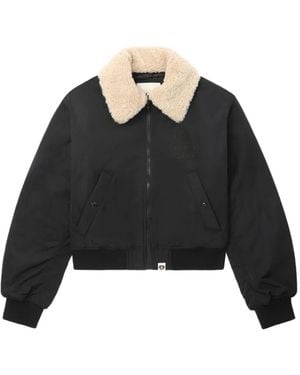 A Bathing Ape Collared Heart Jacket - Black