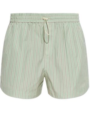 Rag & Bone Marvin Gestreepte Shorts - Groen