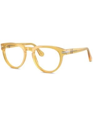 Persol Round-Frame Glasses - Metallic