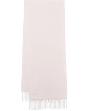 N.Peal Cashmere Woven Scarf - White
