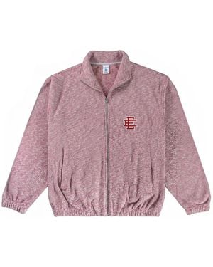 Eric Emanuel Sweat En Tweed À Logo Brodé - Purple