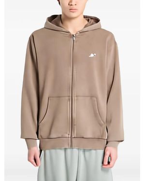RIPNDIP Castanza Acid-Wash Logo-Patch Hoodie - Natural