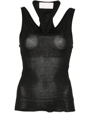 Circus Hotel Halterneck Top - Black