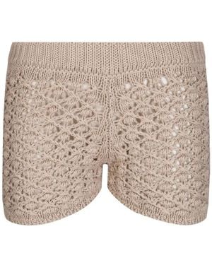 ELY ELY Short En Maille Ajourée - Neutre