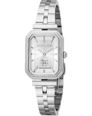 Roberto Cavalli Textured Bezel 23Mm Watch - White