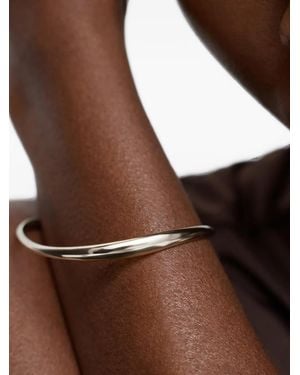 Monica Vinader Brazalete Swirl Bangle - Marrón