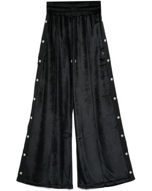 Sonia Rykiel Wide-leg Velvet Trousers - Black