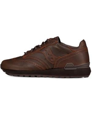 Saucony X Engineered Garments Wingtip Trainers - Brown