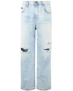 Philipp Plein Beach Boy Fit Jeans Basic - Blue