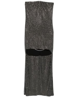 Alexander Wang Crystal-Embellished High-Low Asymmetric Dress - Black