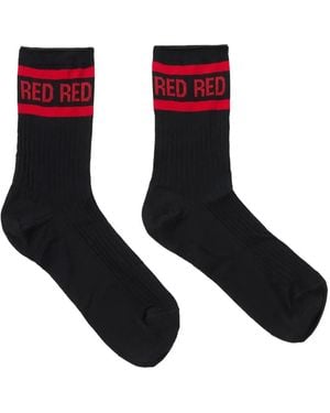 RED Valentino Calcetines A Rayas - Blanco