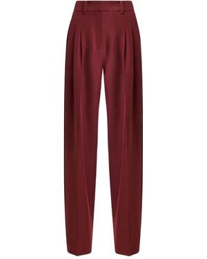 Essentiel Antwerp Icci Pleated Side-Stripe Pants - Red