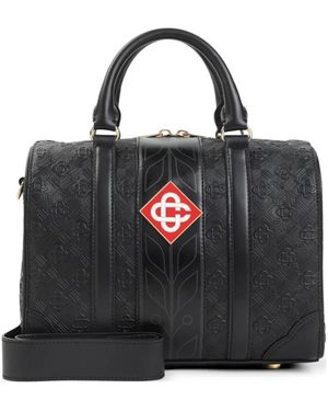 CASABLANCA Mini Monogram Weekender Bag - Black