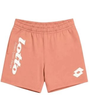 Lotto Leggenda Invitational Logo-Print Shorts - Pink