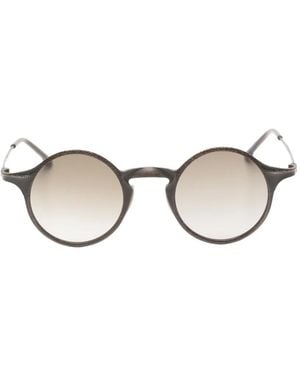 Rigards X Uma Wang Giorgio Round-Frame Sunglasses - Natural