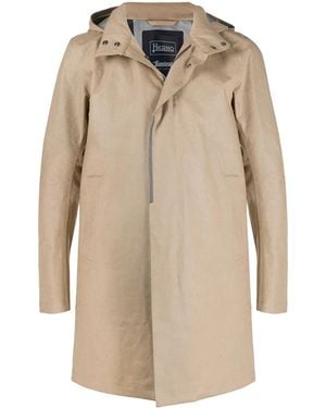 Herno Slim Fit Rain Jacket - Natural
