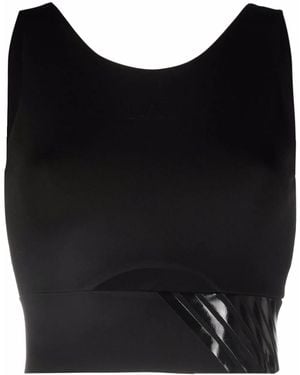 EA7 Sujetador Deportivo Con Logo Estampado - Negro