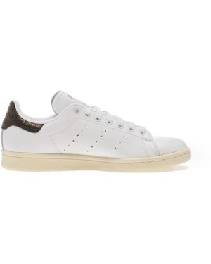 adidas Stan Smith Croc-Effect Trainers - White