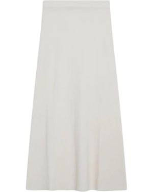 Max Mara Dorina cashmere midi skirt - Blanco
