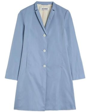 Jil Sander Schmaler Radzmir Mantel - Blau