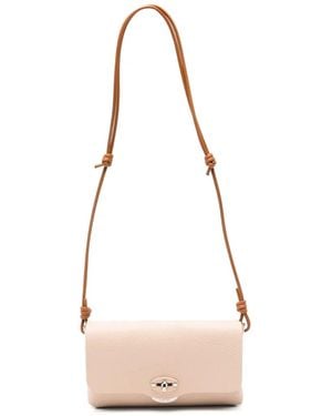 Zanellato Small Lettera Leather Clutch Bag - Pink