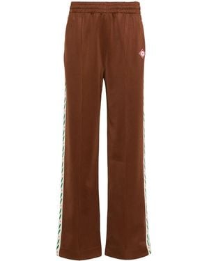 CASABLANCA Laurel Straight-Leg Track Pants - Brown