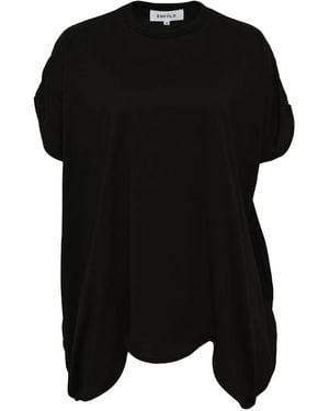 Enfold Asymmetric draped T-shirt - Schwarz