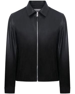 MEGUSTA Degradé Suede Leather Jacket - Black
