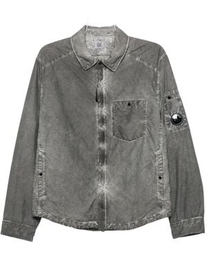 C.P. Company Lens-Detail Shirt Jacket - Grey