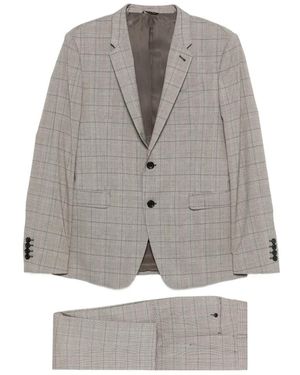 Reveres 1949 Checked Single-Breasted Blazer - Grey