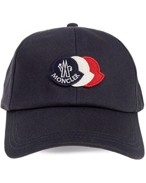 Moncler Logo-Patch Baseball Cap - Blue