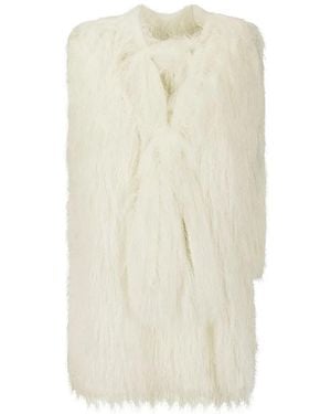 Sacai Fringe Flared Blouse - White