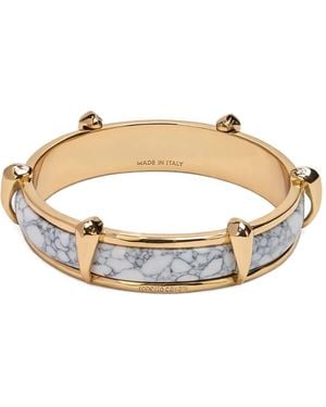 Roberto Cavalli マーブル パターン ブレスレット - メタリック