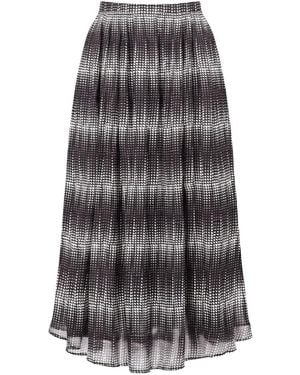 Officine Generale Seyla Pleated Skirt - Grey