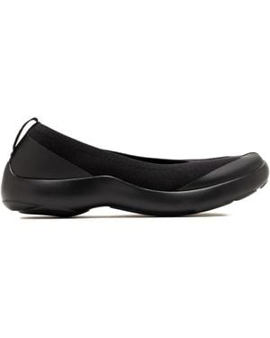 Tabi Footwear Tabi-Toe Knitted Ballet Flats - Black