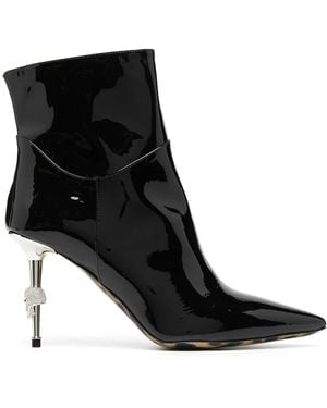 Philipp Plein Skull-heel Ankle Boots - Black